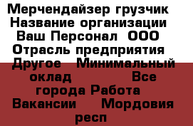 Мерчендайзер-грузчик › Название организации ­ Ваш Персонал, ООО › Отрасль предприятия ­ Другое › Минимальный оклад ­ 40 000 - Все города Работа » Вакансии   . Мордовия респ.
